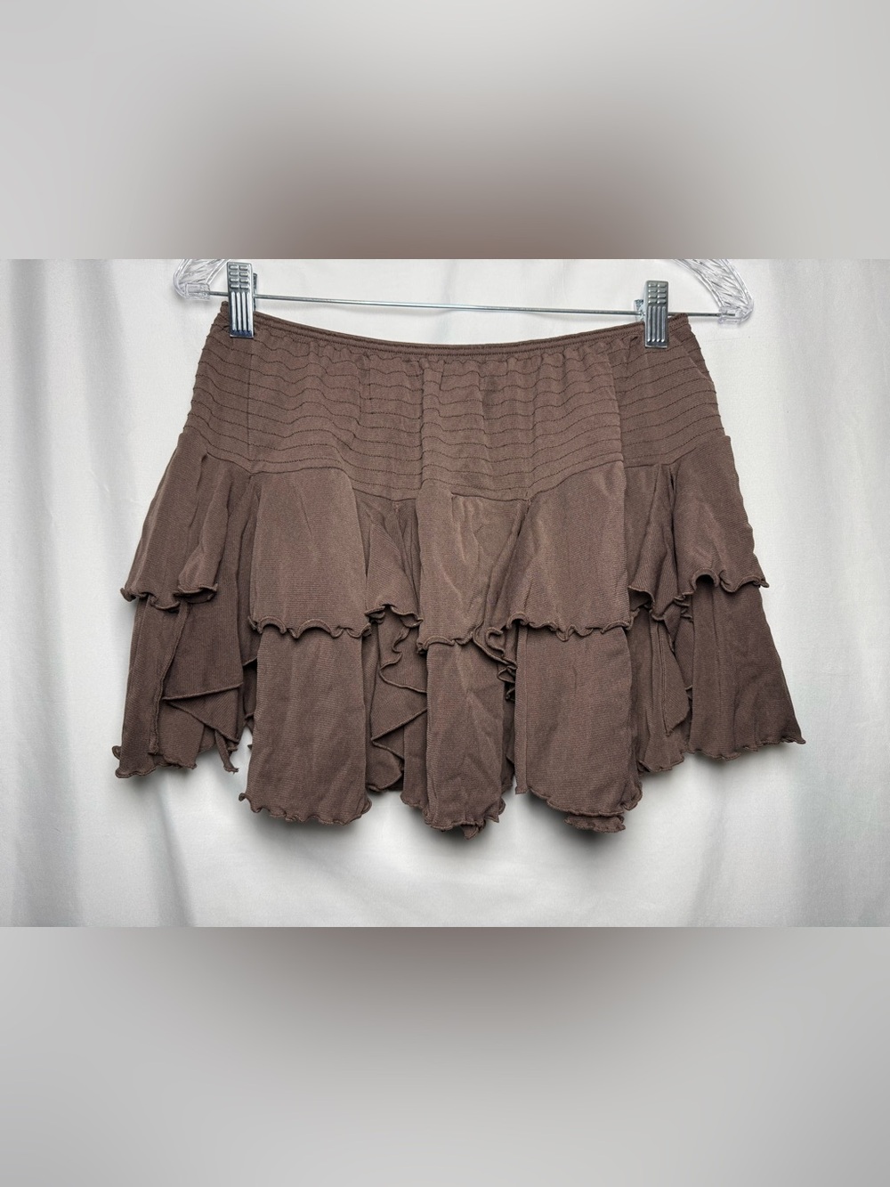 Victoria's Secret Brown Tiered Ruffle Skirt